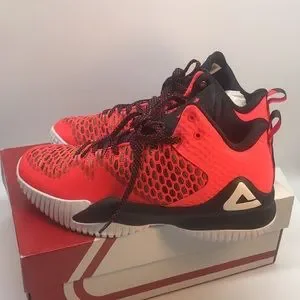 Mens Peak Street Ball Master LW Orange  Flamingo Basketball Shoes 9.5 Peak EW02321A Street Master Basketball Shoes for Men, Size  main image 4